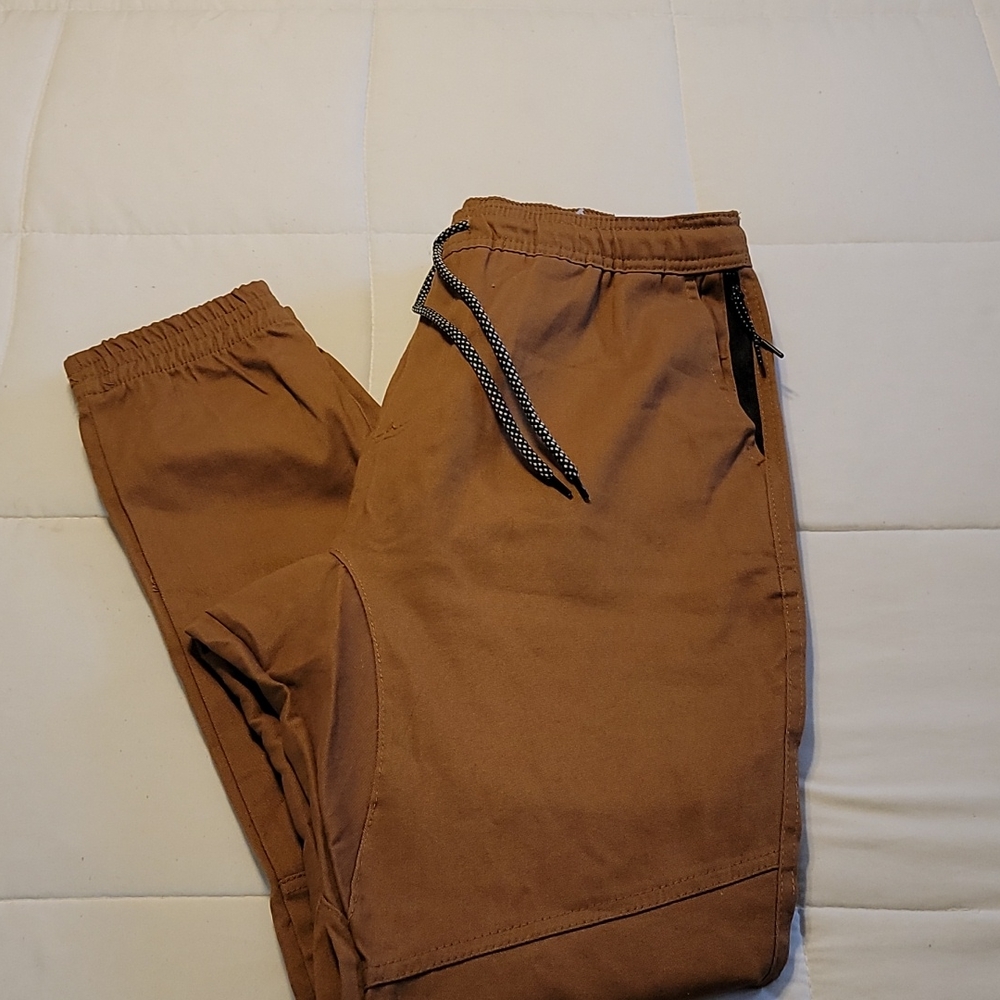 Mens Khaki Joggers